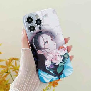 For iPhone 13 Pro PC Phone Case(Holding Lilies)