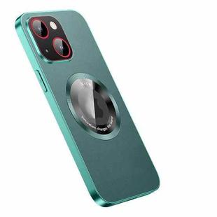 For iPhone 14 R-JUST RH05 Magnetic Leather Metal Phone Case(Green)