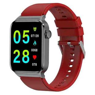 T50 1.85 inch Silicone Band IP67 Waterproof Smart Watch Supports Voice Assistant / Health Monitoring(Red)