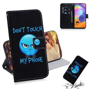 For Galaxy A31 Colored Drawing Horizontal Flip Leather Case with Holder & Card Slot & Wallet(Anger)