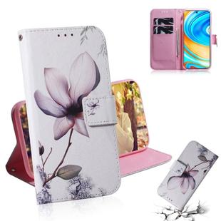 For Xiaomi Redmi Note 9 Pro Colored Drawing Horizontal Flip Leather Case with Holder & Card Slot & Wallet(Magnolia Flower)