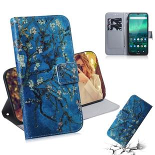 For Nokia 1.3 Colored Drawing Horizontal Flip Leather Case with Holder & Card Slot & Wallet(Apricot)