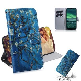 For Nokia 2.3 Colored Drawing Horizontal Flip Leather Case with Holder & Card Slot & Wallet(Apricot)