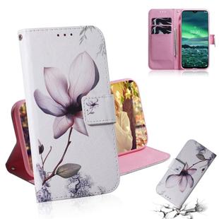 For Nokia 2.3 Colored Drawing Horizontal Flip Leather Case with Holder & Card Slot & Wallet(Magnolia Flower)