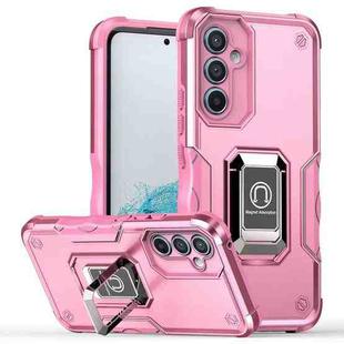 For Samsung Galaxy A54 Non-slip Shockproof Armor Phone Case with Ring Holder(Pink)