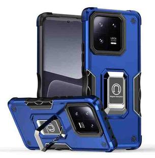 For Xiaomi 13 Pro Non-slip Shockproof Armor Phone Case with Ring Holder(Blue)
