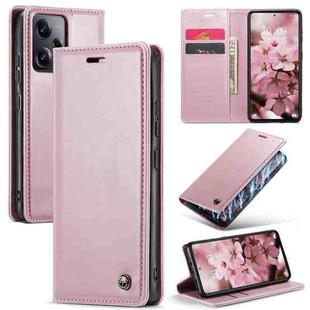 For Xiaomi Redmi Note 12 Pro+ 5G CaseMe 003 Crazy Horse Texture Leather Phone Case(Rose Gold)