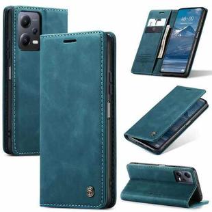 For Xiaomi Redmi Note 12 5G / Poco X5 CaseMe 013 Multifunctional Horizontal Flip Leather Phone Case(Blue)