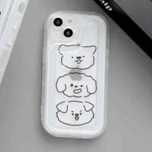 For iPhone 14 Airbag Frame Three Bears Phone Case