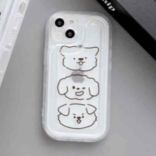 For iPhone 14 Plus Airbag Frame Three Bears Phone Case