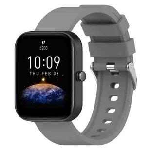 For OnePlus Nord Steps Style Silicone Watch Band(Grey)