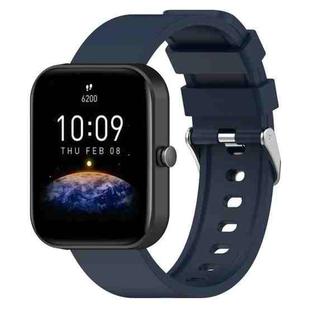 For OnePlus Nord Steps Style Silicone Watch Band(Midnight Blue)