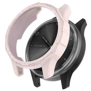 For Garmin Vivomove Trend Armor Hollow Watch Protective Case(Light Pink)