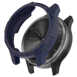 For Garmin Vivomove Trend Armor Hollow Watch Protective Case(Midnight Blue)