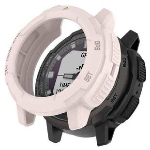 For Garmin Instinct Crossover Armor Hollow Watch Protective Case(Light Pink)