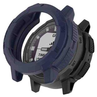 For Garmin Instinct Crossover Armor Hollow Watch Protective Case(Midnight Blue)