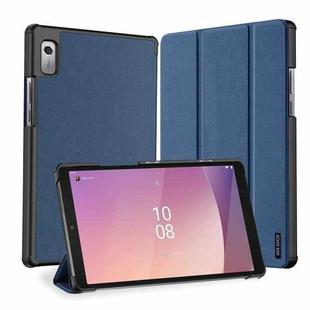 For Lenovo Tab M9 DUX DUCIS Domo Series Magnetic Flip Leather Tablet Case(Blue)