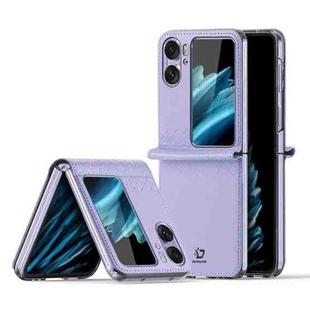 For OPPO Find N2 Flip DUX DUCIS Bril Series PU + TPU Phone Case(Purple)