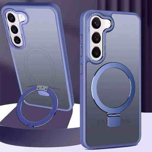 For Samsung Galaxy S23+ 5G Skin Feel MagSafe Magnetic Holder Phone Case(Sierra Blue)
