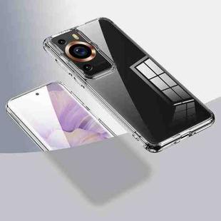 For Huawei P60 Pro Armor Clear TPU Hard PC Phone Case(Clear)