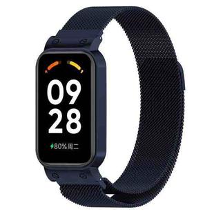 For Redmi Band 2 2 in 1 Milan Metal Watch Band(Ink Blue)