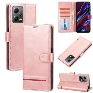 For Xiaomi Redmi Note 12 Pro+  5G China Classic Wallet Flip Leather Phone Case(Pink)
