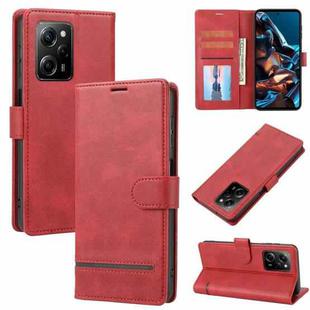 For Xiaomi Poco X5 Pro Classic Wallet Flip Leather Phone Case(Red)