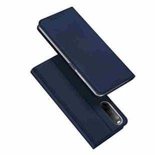 For Sony Xperia 10 V DUX DUCIS Skin Pro Series Flip Leather Phone Case(Blue)
