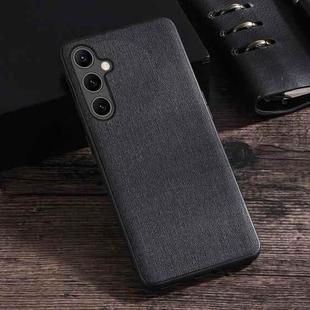 For Samsung Galaxy A14 / A34 Cloth Texture PU + TPU Phone Case(Black)