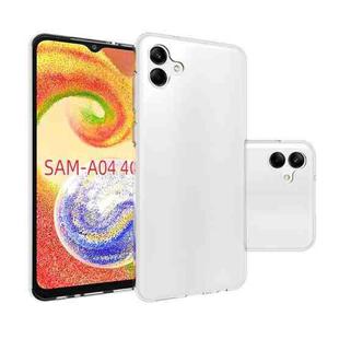 For Samsung Galaxy A04 4G Waterproof Texture TPU Phone Case(Transparent)