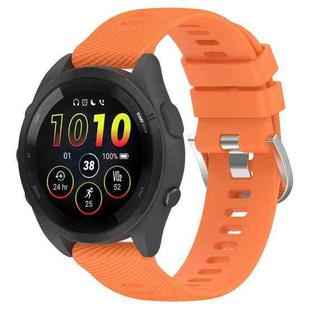 For Garmin Forerunner 265S 18mm Solid Color Silicone Watch Band(Orange)