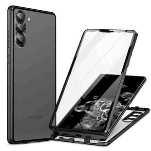 For Samsung Galaxy S23+ 5G HD Full Cover Magnetic Metal Tempered Glass Phone Case(Black)