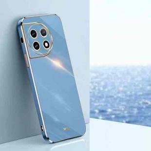 For OnePlus Ace 2 XINLI Straight Edge 6D Electroplate TPU Phone Case(Celestial Blue)