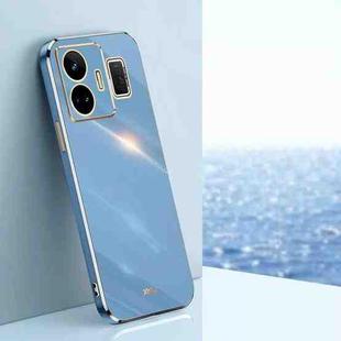 For Realme GT Neo 5 XINLI Straight Edge 6D Electroplate TPU Phone Case(Celestial Blue)