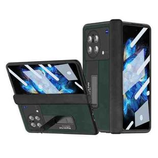 For vivo X Fold Napa Texture All-inclusive Phone Case(Green)