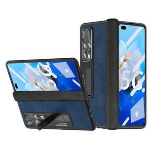 For Huawei Mate X2 5G Napa Texture All-inclusive Phone Case(Blue)