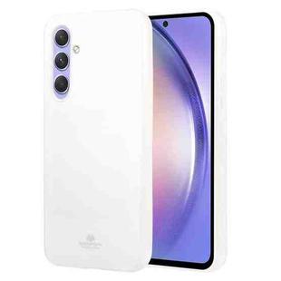 For Samsung Galaxy A54 5G GOOSPERY PEARL JELLY Shockproof TPU Phone Case(White)