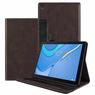 For Huawei MatePad SE Splicing Series Tablet Leather Case(Coffee)