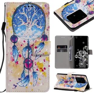 For Galaxy S20 Ultra 3D Painting Horizontal Flip Leather Case with Holder & Card Slot & Lanyard(Wind Chimes)