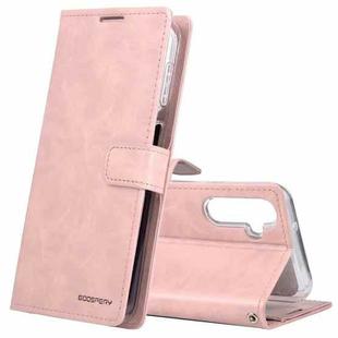 For Samsung Galaxy A14 5G GOOSPERY BLUE MOON Crazy Horse Texture Leather Phone Case(Pink)