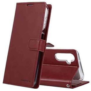 For Samsung Galaxy A14 5G GOOSPERY BLUE MOON Crazy Horse Texture Leather Phone Case(Wine Red)