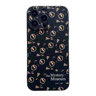 For iPhone 13 Pro Liquid Silicone Straight Edge Phone Case(Cats)