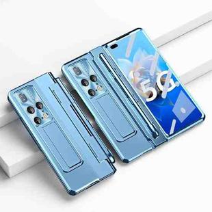 For Huawei Mate X2 Integrated Folding Hinge Phone Case with Stylus(Blue)