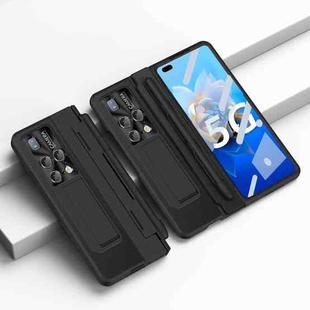 For Huawei Mate X2 Integrated Full Coverage Hinge Phone Case with Stylus(Black)