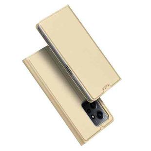 For Xiaomi Redmi Note 12 4G Global DUX DUCIS Skin Pro Series Leather Phone Case(Gold)