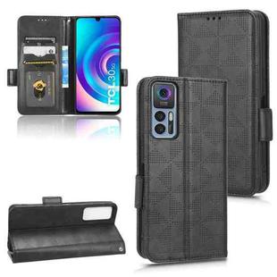For TCL 30 5G / 30+ 5G / Symmetrical Triangle Leather Phone Case(Black)