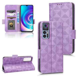 For TCL 30 5G / 30+ 5G / Symmetrical Triangle Leather Phone Case(Purple)