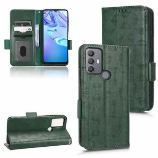 For TCL 30 SE 5G / 30E / 306 / 305 Symmetrical Triangle Leather Phone Case(Green)