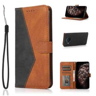 For Nokia X10 / X20 Dual-color Stitching Leather Phone Case(Black Brown)