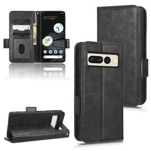 For Google Pixel 7 Pro Symmetrical Triangle Leather Phone Case(Black)